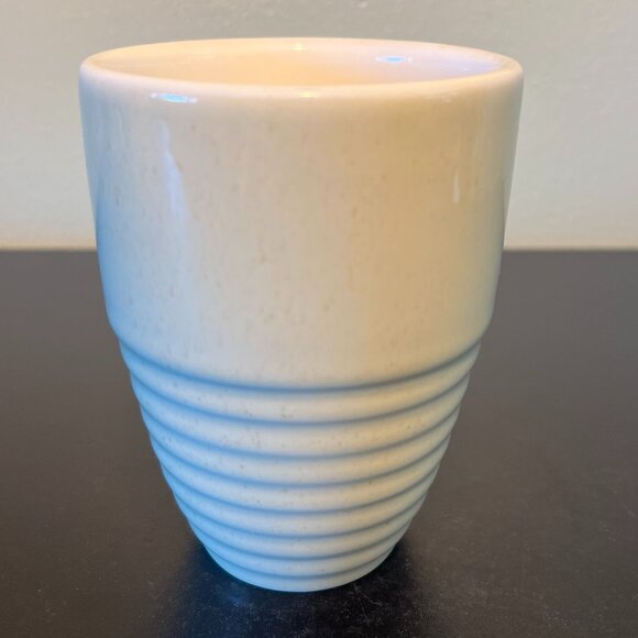 PFALTZGRAFF Cappuccino Pattern  Set of 2 Vintage Mugs Beige Speckled w/ Ribbing - Picture 7 of 12